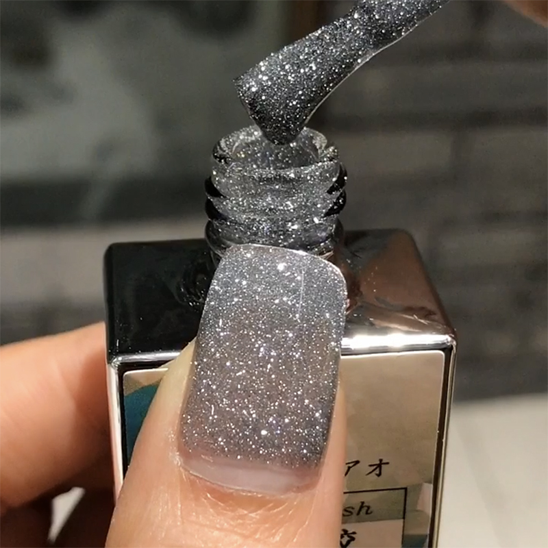 蹦迪碎钻光疗碎钻甲油胶