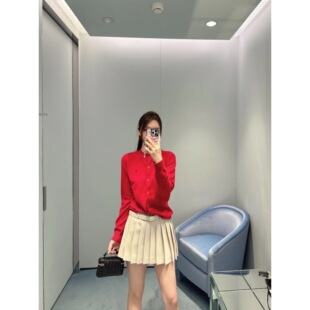 TT OF Girl 定制线 Anglebaby同款 绵羊毛正肩微阔型圆领长袖开衫