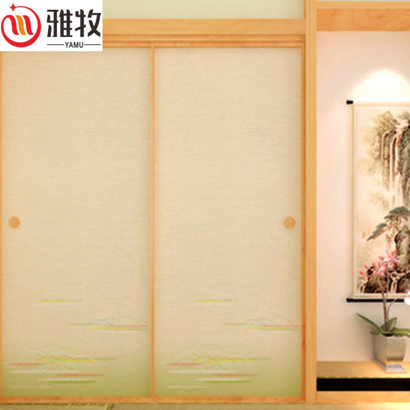 雅牧日式彩绘纸日韩柜门专用福司玛纸柜门布501-520福司玛门纸