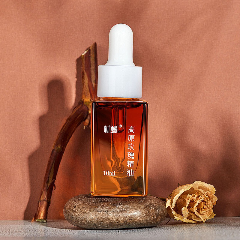 云南林蝶高原玫瑰天然滋润提亮肤色紧致改善粗糙保湿按摩复方精油