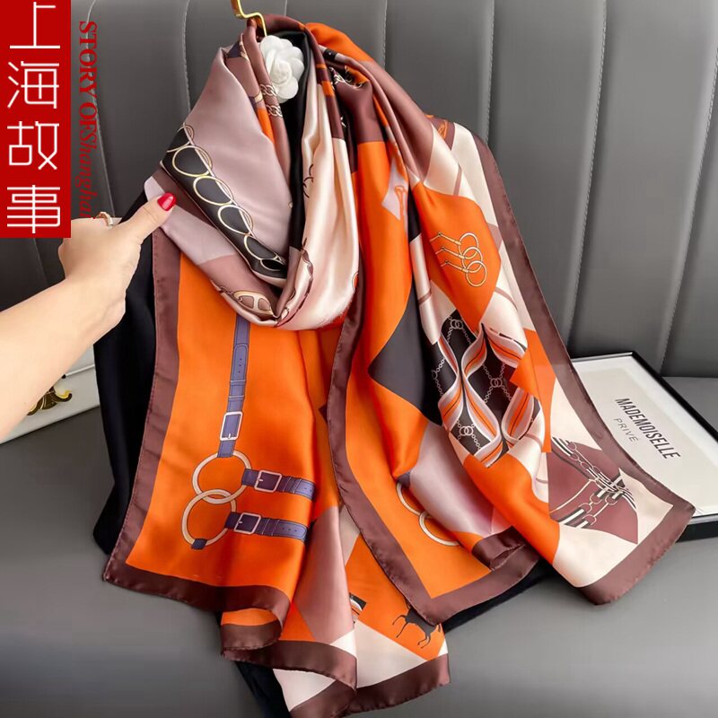 上海故事围巾女韩版丝巾秋冬季长围巾/丝巾/披肩