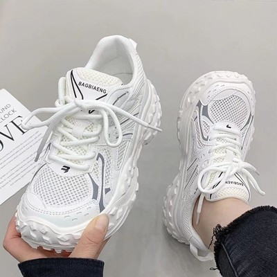 女鞋网面透气增高厚底时尚潮流