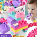 大颗粒婴儿软积木0 3岁儿童可啃咬水煮宝宝益智玩具普通塑料积木