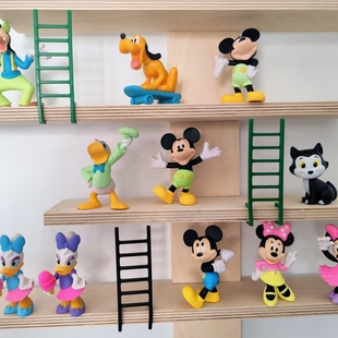 正版散货 米奇唐老鸭造型家居门铃开关装饰卡通公仔车载摆件玩具