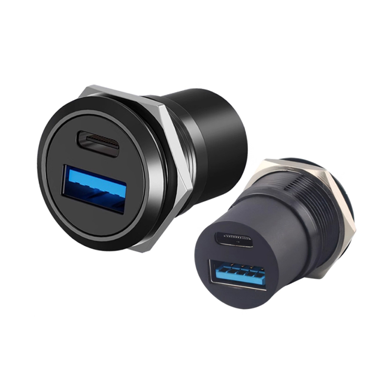 TYPE-C带USB3.0直通模块数据传输功能件配件usb直插直通柜机配件