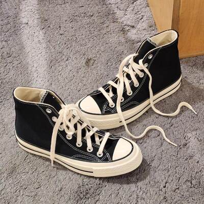 ALL STAR 1970S黑色高帮男鞋经典白色低帮帆布鞋板鞋女鞋162050C