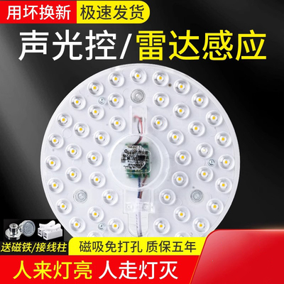 雷达人体感应灯芯led吸顶灯