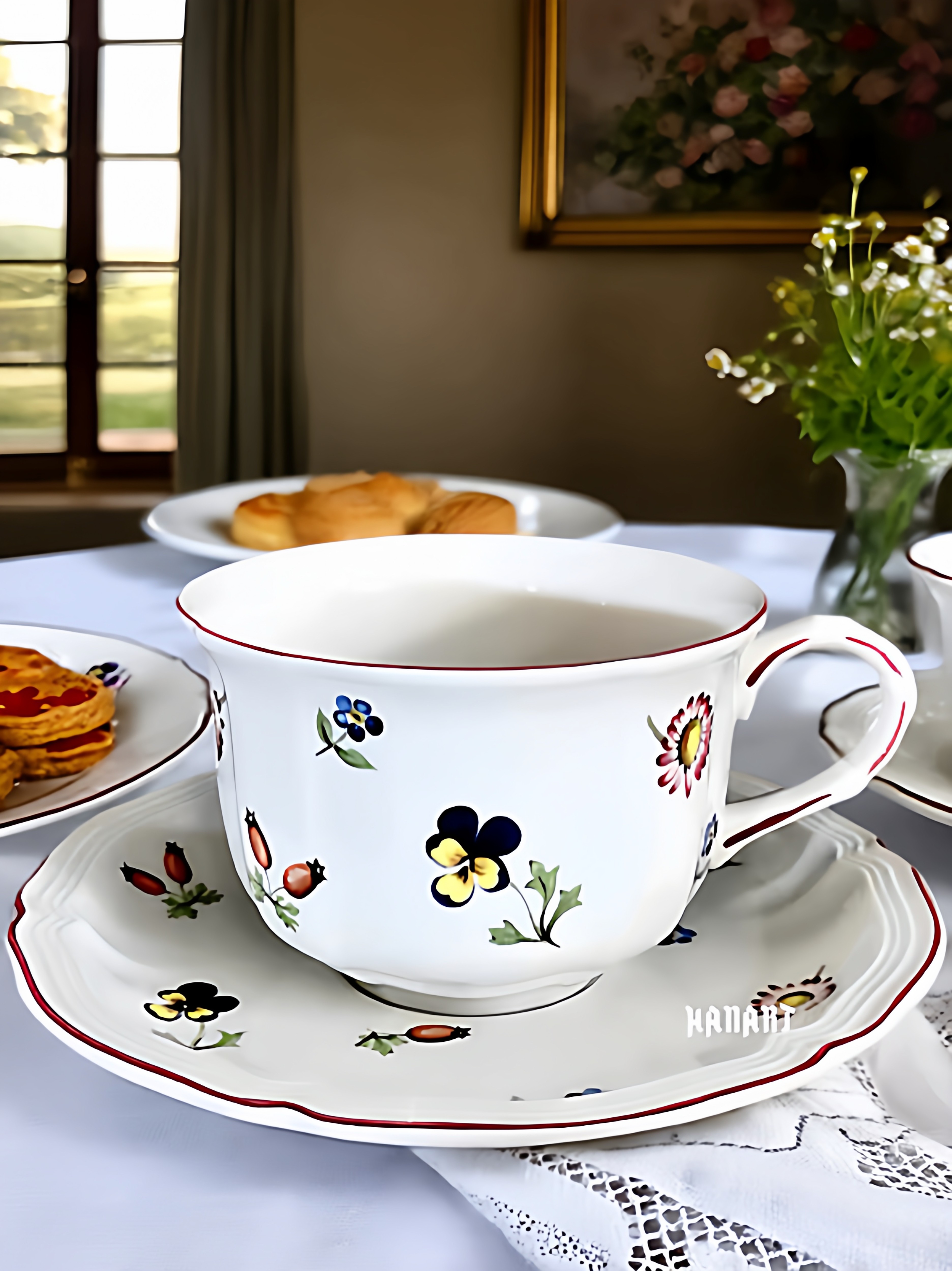 德国Villeroy&Boch唯宝小花园系列咖啡杯下午茶杯碟欧式个性清新