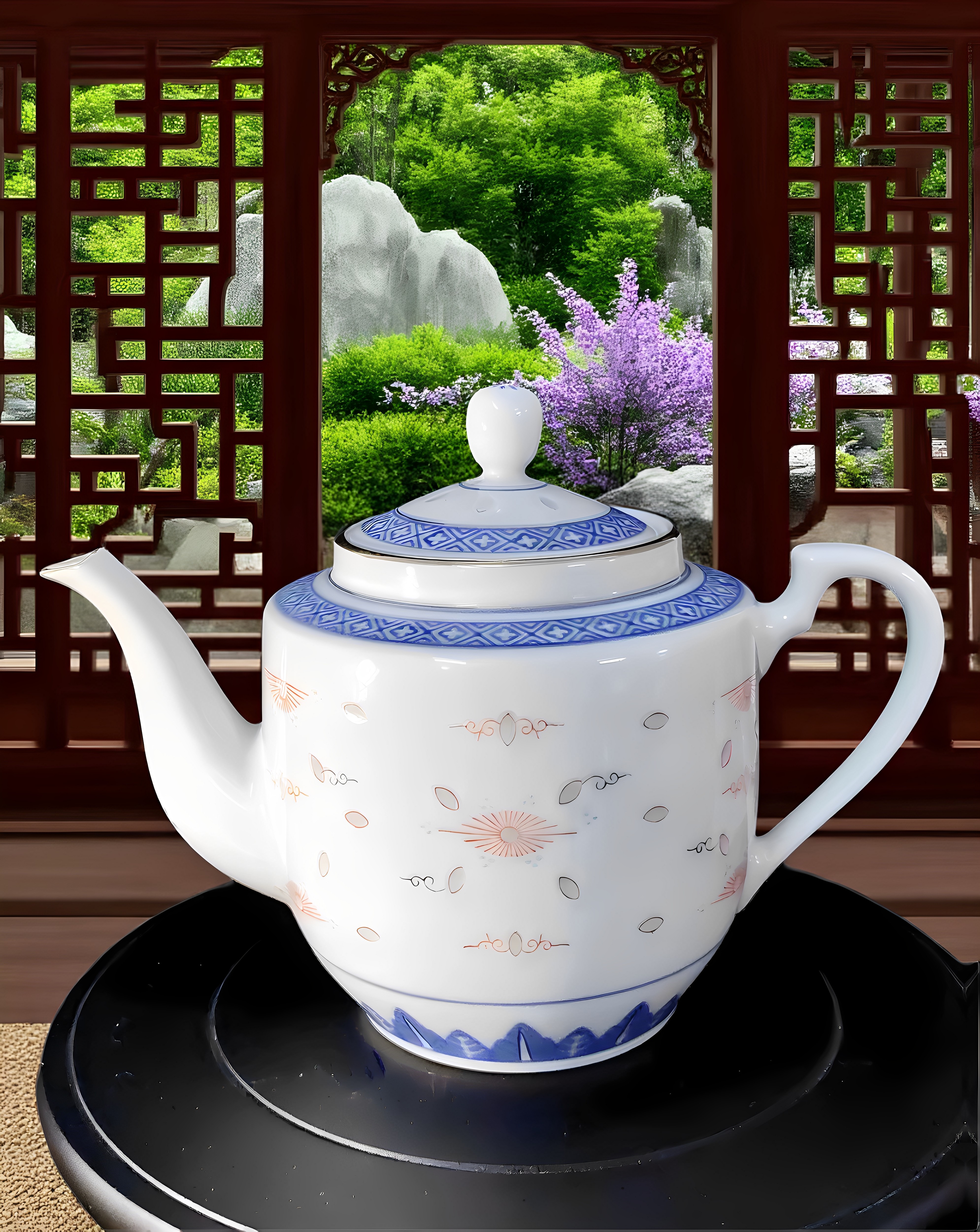 茶壶景德镇瓷器陶瓷玲珑透光