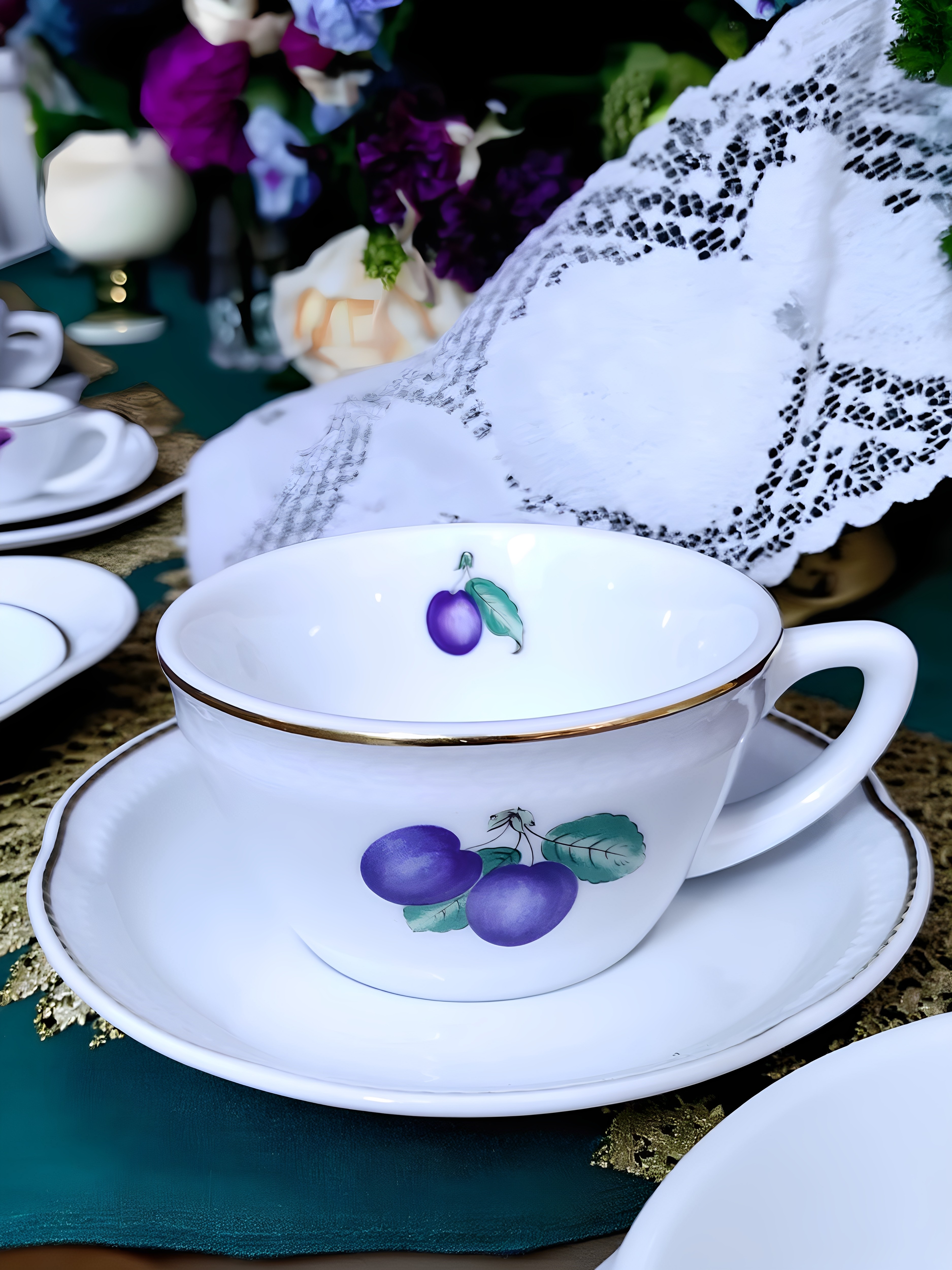 意大利咖啡杯浮雕RichardGinori