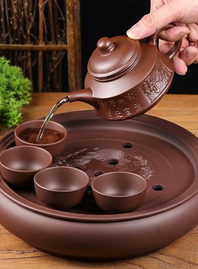 宜兴紫砂壶大容量泡茶壶手工小号茶壶单壶陶瓷家用茶具茶杯套装