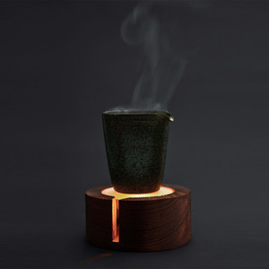 夫一茶道温茶器暖茶蜡烛加热木质