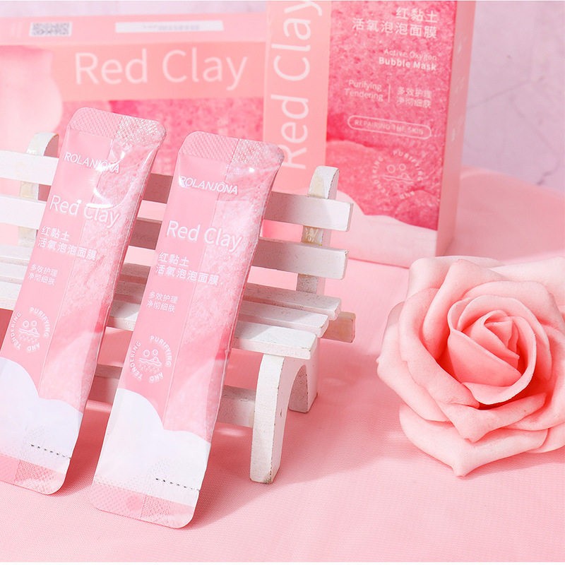 代发露兰姬娜黑海盐红黏土活氧泡泡面膜多效补水保湿保湿清洁