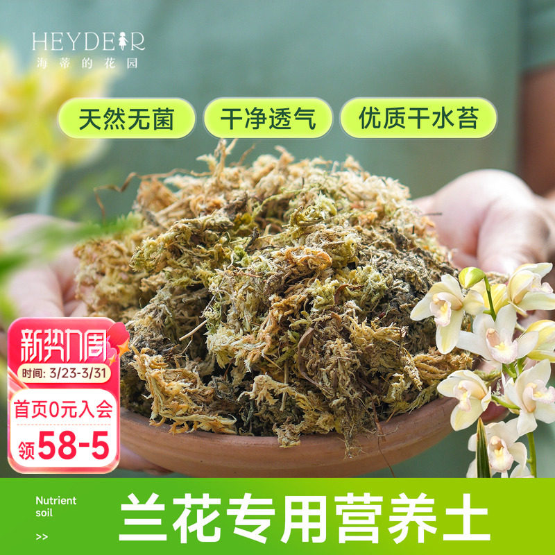 海蒂的花园成都总店兰花专用土蝴蝶兰文心兰通用营养土水苔海妈