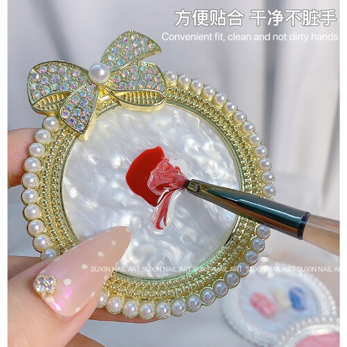美甲珍珠调色盘展示板拍照道具