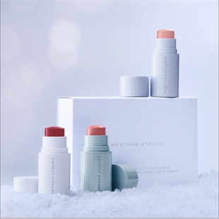预*定Westman Atelier圣诞口红腮红套装petal/Jam/Chouchette限量