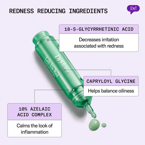 预*定 美国Dr. Idriss Left Un-Red Reducer面部精华去红血丝28ml