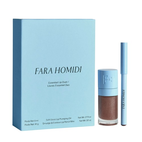 预*定 新品美国Fara Homidi Essential Lip唇釉8ml唇线笔1.1g套装