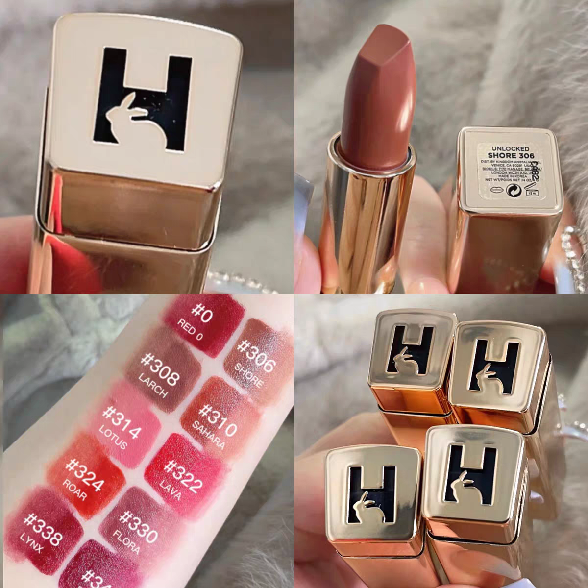 Hourglass新品兔年限定缎面润泽唇膏口红red0 306 310 328 322