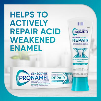 预*定 美国原装Sensodyne Pronamel强化牙釉质修复牙膏96.4g