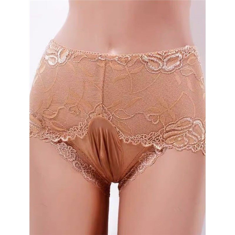 2023新款男士平角裤头蕾丝性感超薄透气三角裤带jj套情趣丝袜内裤,女士内衣/男士内衣/家居服,男三角内裤,淘宝优惠券,粉丝福利购,淘宝优惠卷