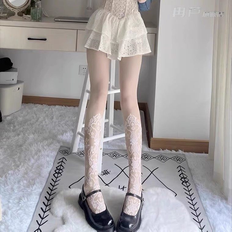 白丝过膝丝袜纯欲风袜子女可爱日系jk花纹丝袜女薄款,女士内衣/男士内衣/家居服,连裤袜/打底袜,淘宝优惠券,粉丝福利购,淘宝优惠卷