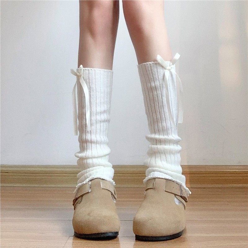 袜套女夏薄款白色小腿袜蝴蝶结袜子芭蕾风堆堆腿套夏季长袜配裙子,女士内衣/男士内衣/家居服,长筒袜,淘宝优惠券,粉丝福利购,淘宝优惠卷