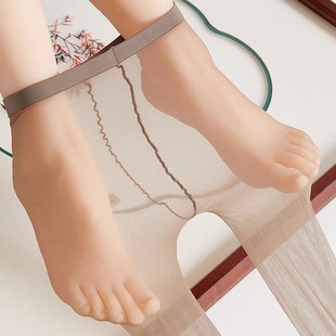 0D超薄一线裆丝袜T裆隐形连裤 透肤色袜肉 袜档部全性感女袜子