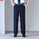 免烫抗皱宽松双褶直筒7寸口长裤 春夏新款 商务休闲西裤 恒源祥男士