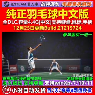 纯正羽毛球Pure Badminton 中文版 全DLC 免steam 电脑PC单机游戏
