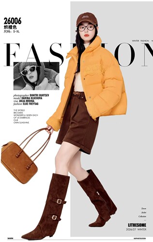 26秋冬新款ssbs26006以旧翻新女士短款过肩袖时尚羽绒服加绒定制