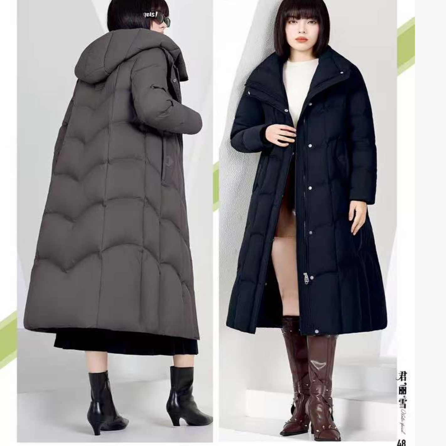 25秋冬羽绒服以旧翻新定制加厚加绒女装活帽高端大气长款jlx2566