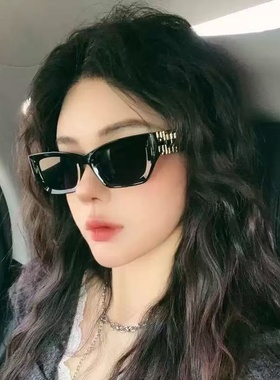 欧美新款时尚防晒猫眼太阳眼镜m字母潮街拍墨镜女遮阳镜