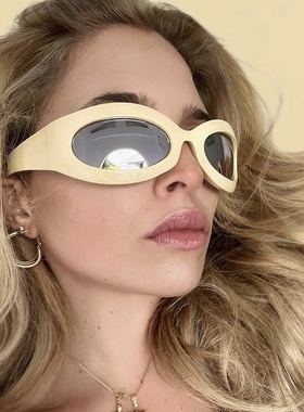 Y2K太阳镜2023新款复古潮流太阳眼镜未来科技感嘻哈朋克墨镜女士