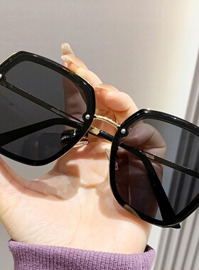 gm墨镜女多边形2025年新款感ins太阳镜防紫外线大脸显瘦