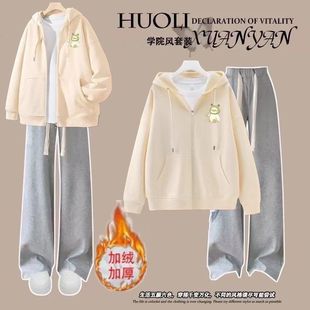 15初中学生秋冬季套装女大童少女孩卫衣外套青少年秋装休闲两件套