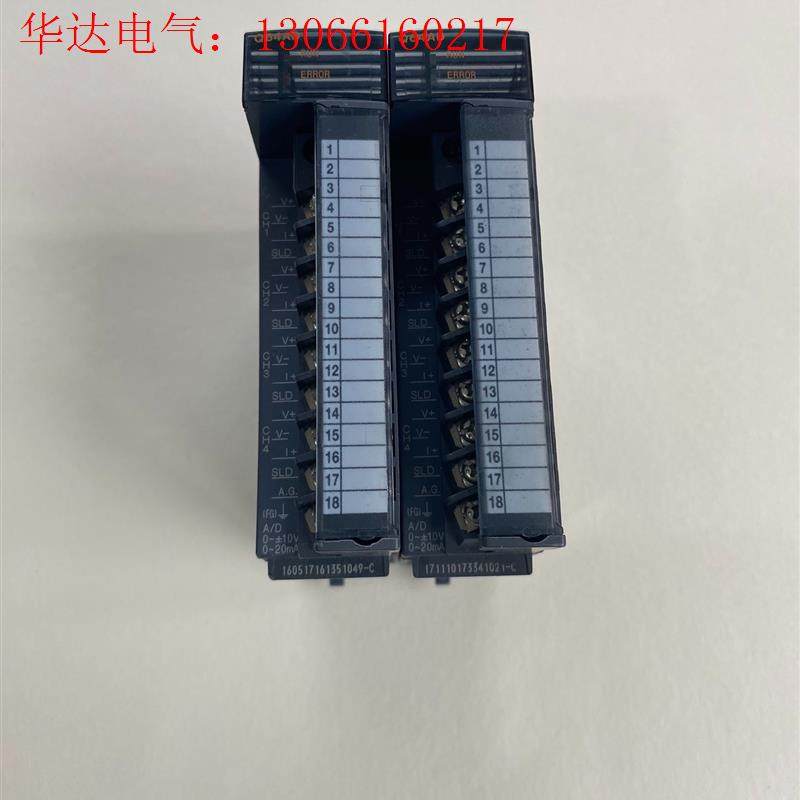 三菱可编程控制器模块,型号Q64AD,实物图拍摄,成色(请询价)