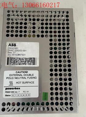 ABB机器人电源DSQC661拆机3hac 026253(请询价)
