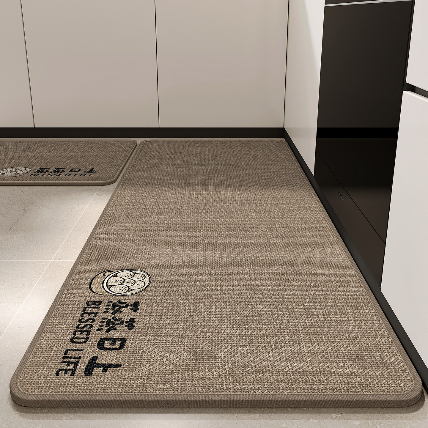 厨房地垫防滑防油吸水地毯专用编织转角脚垫防污耐脏垫子防水定制,居家布艺,厨房地垫,淘宝优惠券,粉丝福利购,淘宝优惠卷