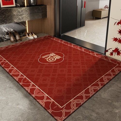 2025新款入户门地垫门口专用垫子红色地毯门垫进门脚踏垫家用防滑