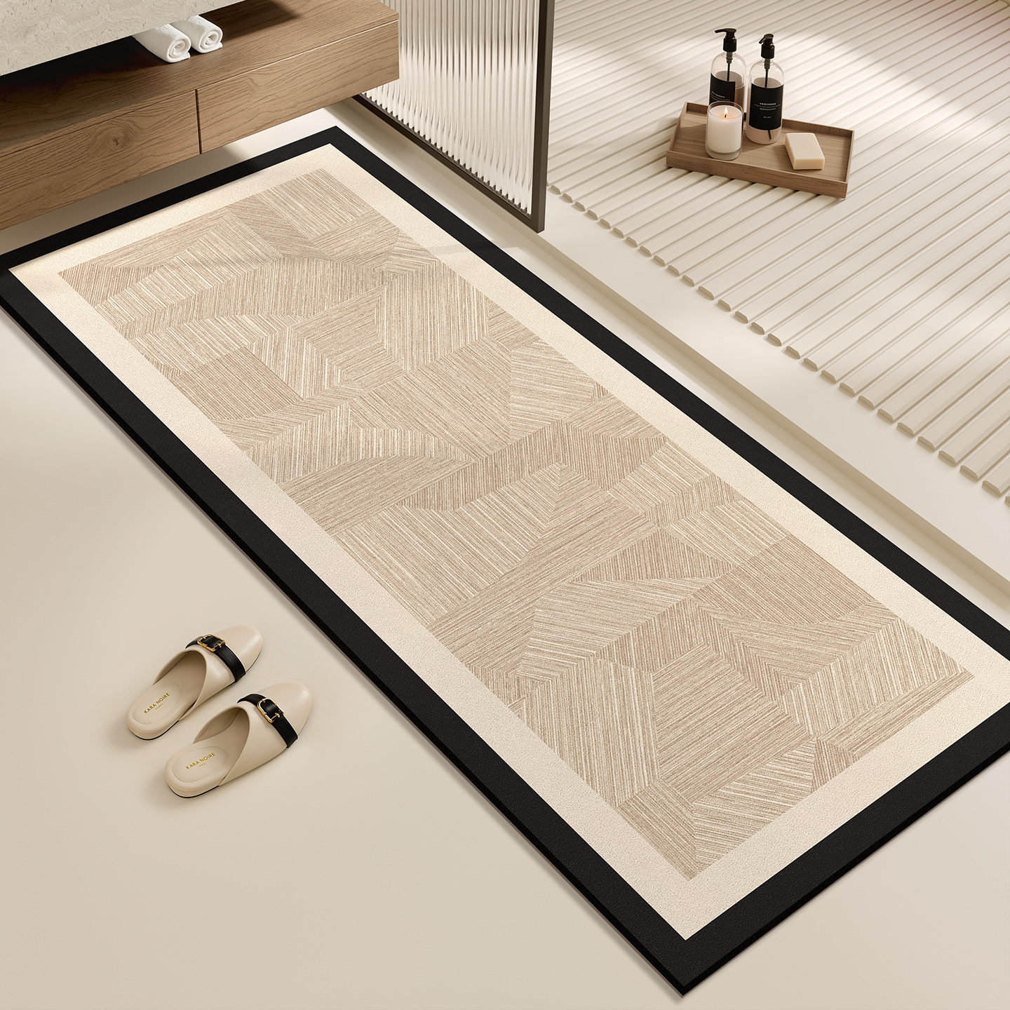 浴室地垫家用厕所脚踏垫软硅藻泥卫浴地毯卫生间门口吸水防滑脚垫