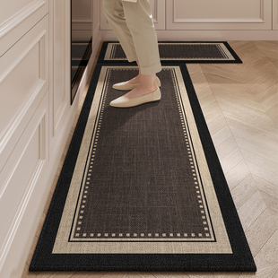 厨房地垫意式 轻奢防水防油可擦免洗防水脚垫现代简约高级感地毯垫