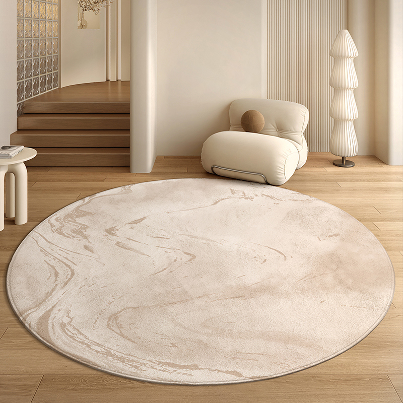 圆形地垫茶几椅子地毯轻奢现代客厅书房卧室床边吊篮脚垫子阳台垫