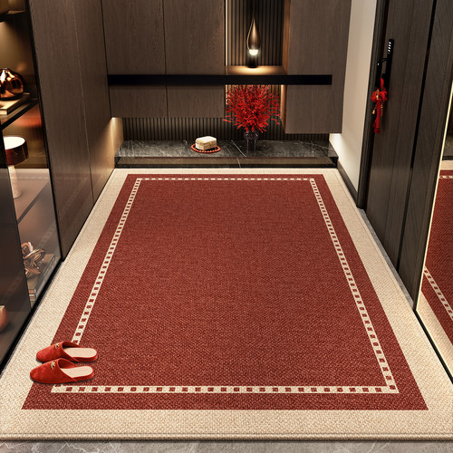 新款入户门地垫进门垫家用乔迁门口防滑垫子喜庆入户地毯红色脚垫