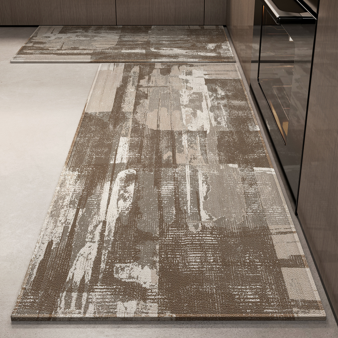 厨房地垫防油防水意式轻奢风