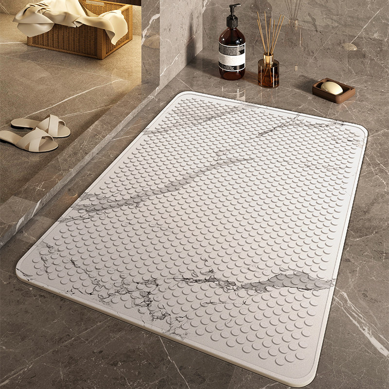 现代简约防滑浴室吸盘垫大理石纹可壁挂洗手间地垫厕所防水脚踏垫,居家布艺,家用脚垫,淘宝优惠券,粉丝福利购,淘宝优惠卷