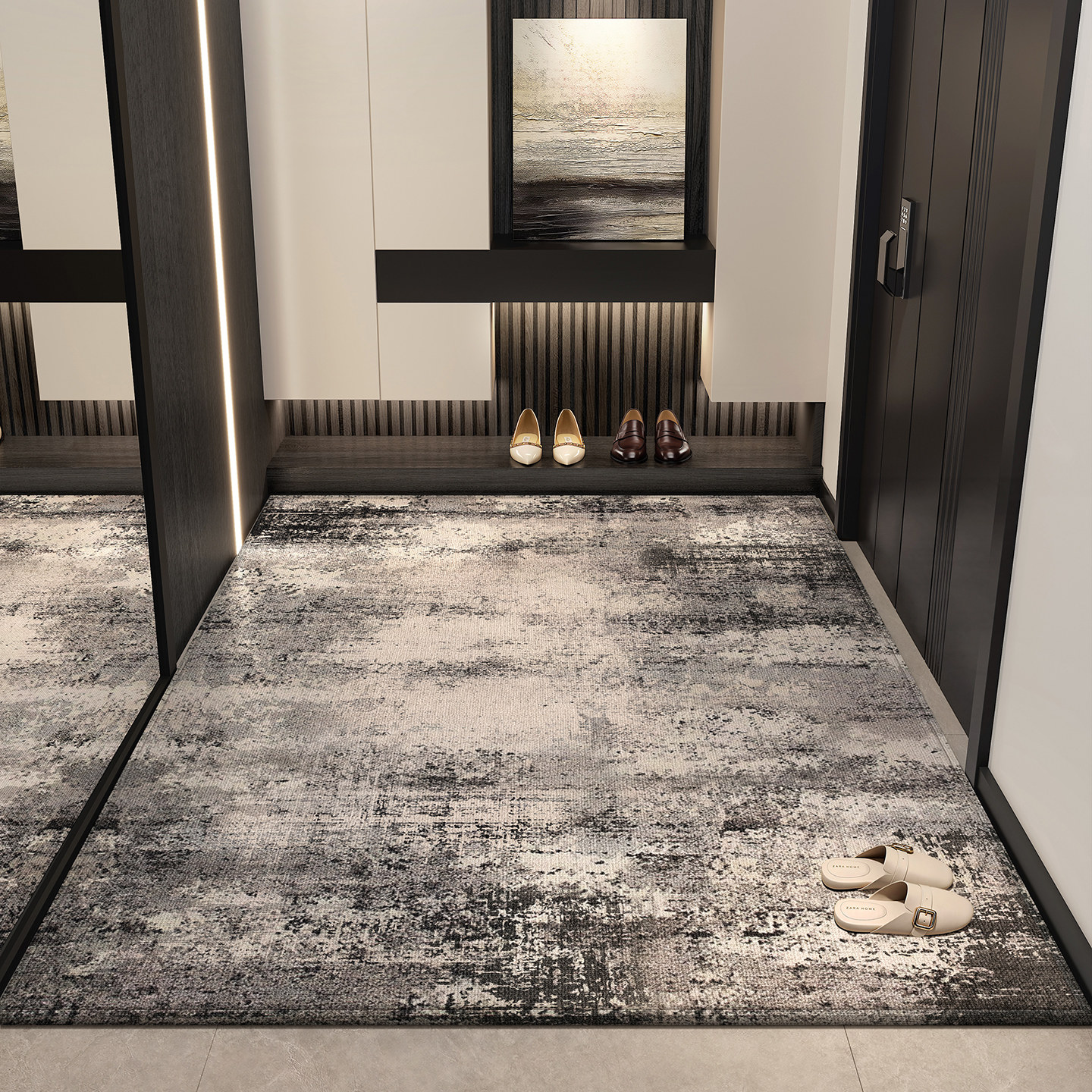 入户门地垫可裁剪免洗防滑脚垫家用耐脏玄关地毯专用进门门口门垫