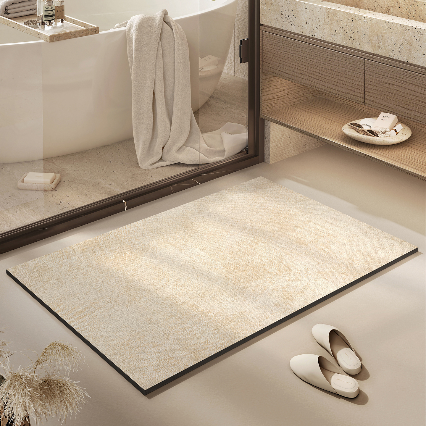 卫生间地垫浴室吸水脚垫家用厕所门口进门地毯阳台洗手间防滑垫子