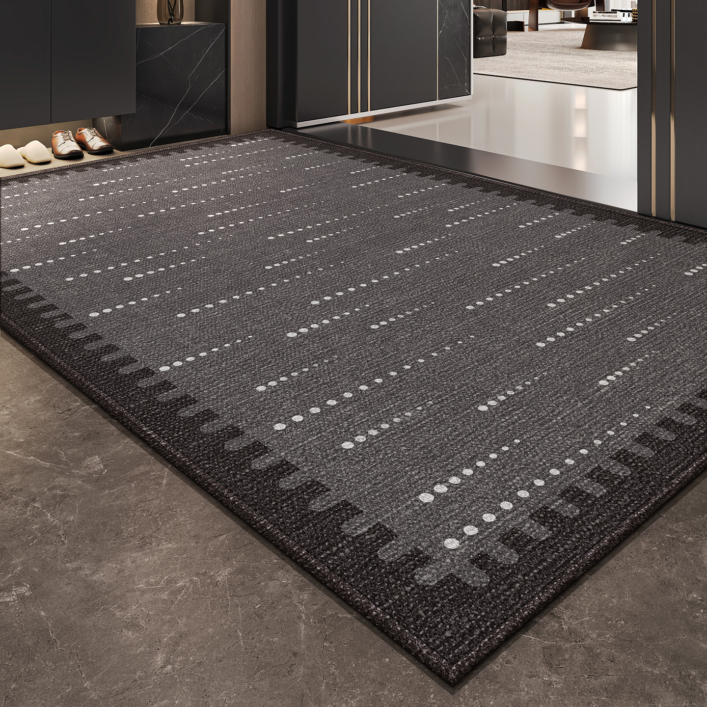 地垫入户门垫新款进门门口入门脚垫耐脏防滑家用地毯高级感可裁剪