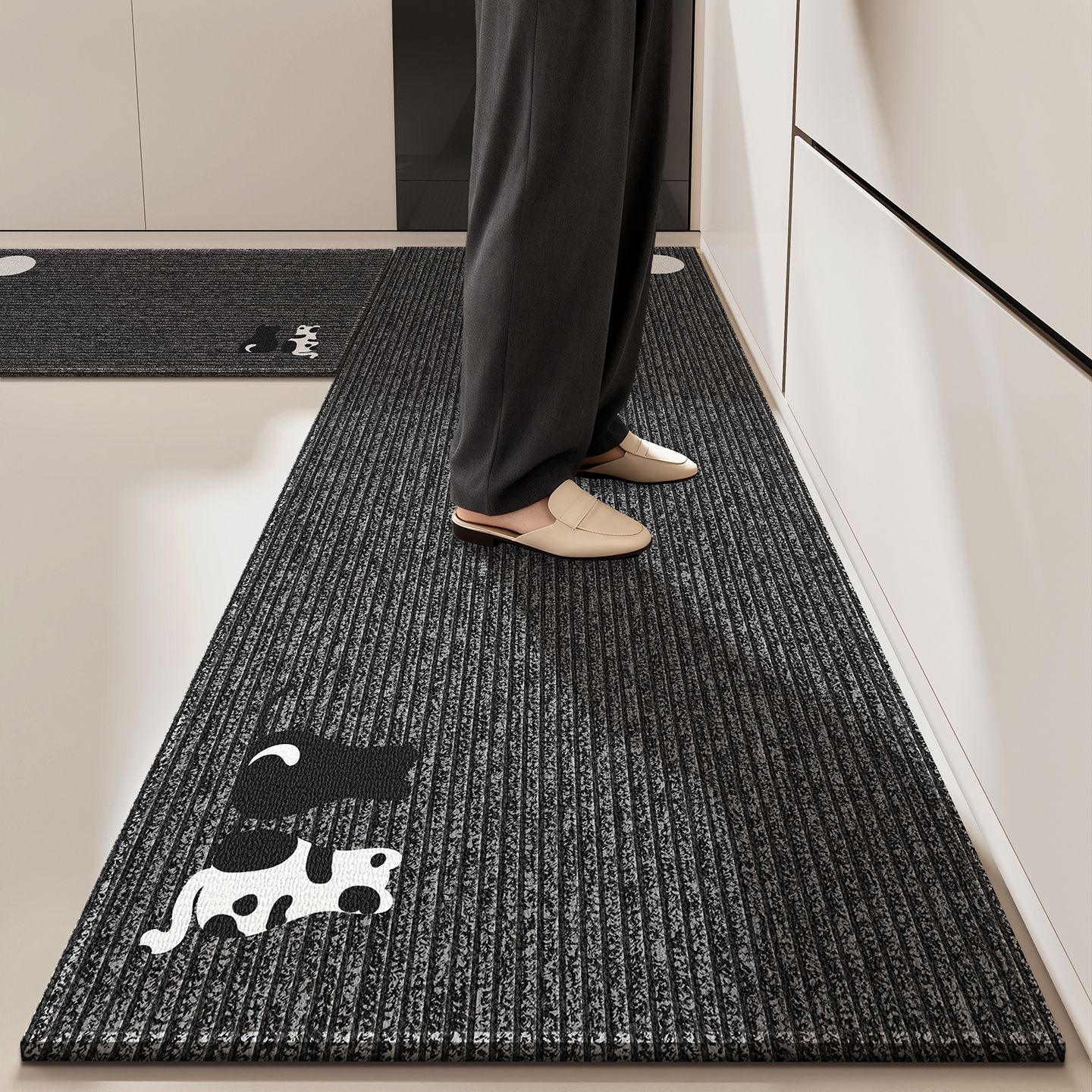 厨房地垫防油防水可擦免洗